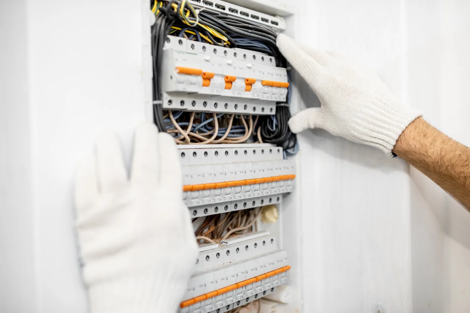 Installing or repairing electrical panel